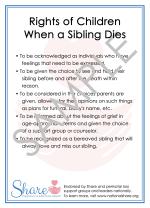 Rights of Children When a Sibling Dies