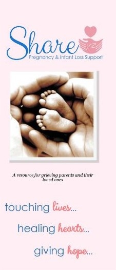 Product Description: This brochure introduces Share to the bereaved family and lets them know the support Share can provide to support them on their grief journey.</br></br>There is a limit of 200 free brochures per calendar year. Once that has been reached, brochures will be charged at normal brochure rate of 20 for $25, 50 for $40, and 100 for $60.</br> Share brochure
